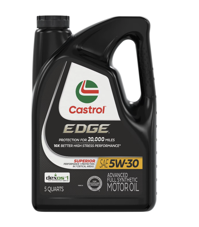 Castrol EDGE Full Synthetic Engine Oil 5W-30 5 Quart